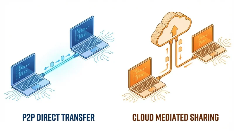 Peer-to-Peer vs Cloud File Sharing: Complete Comparison