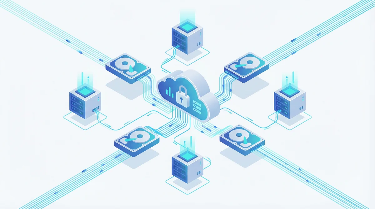 Cloud storage illustration
